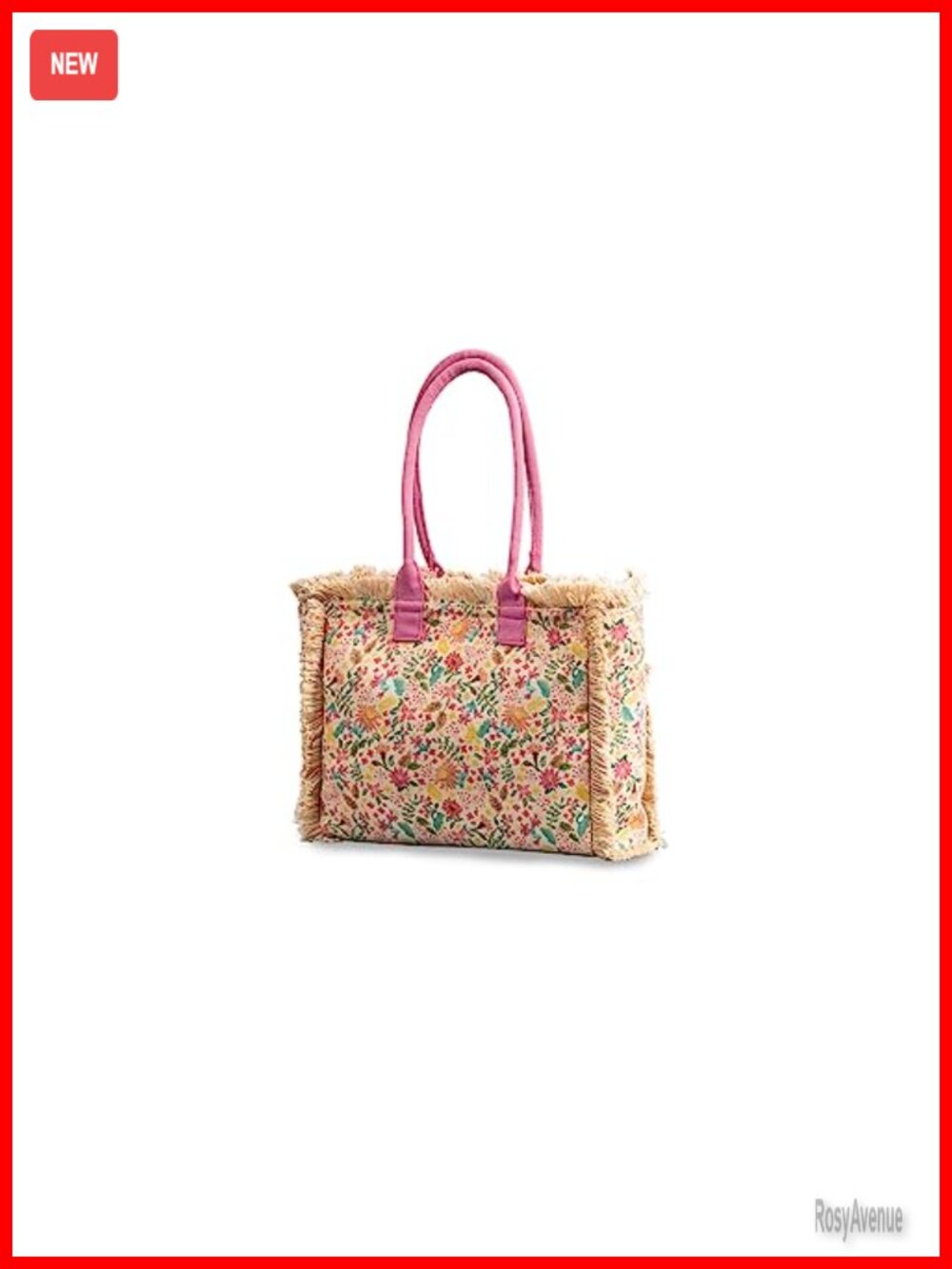Canvas Hobo Tote Bag with Tassels Bohemian Shoulder Bag Large